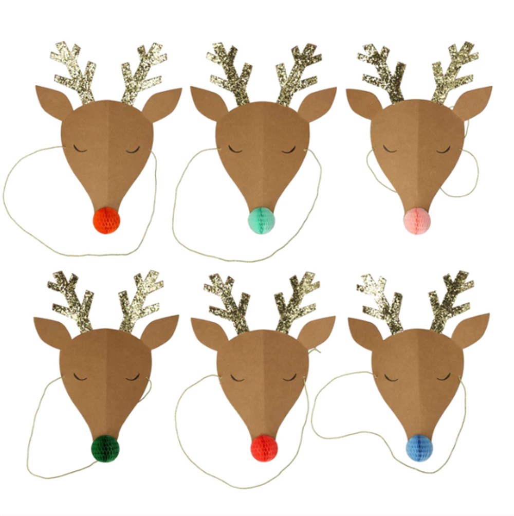 Meri Meri Parti Şapka // Ren Geyikleri