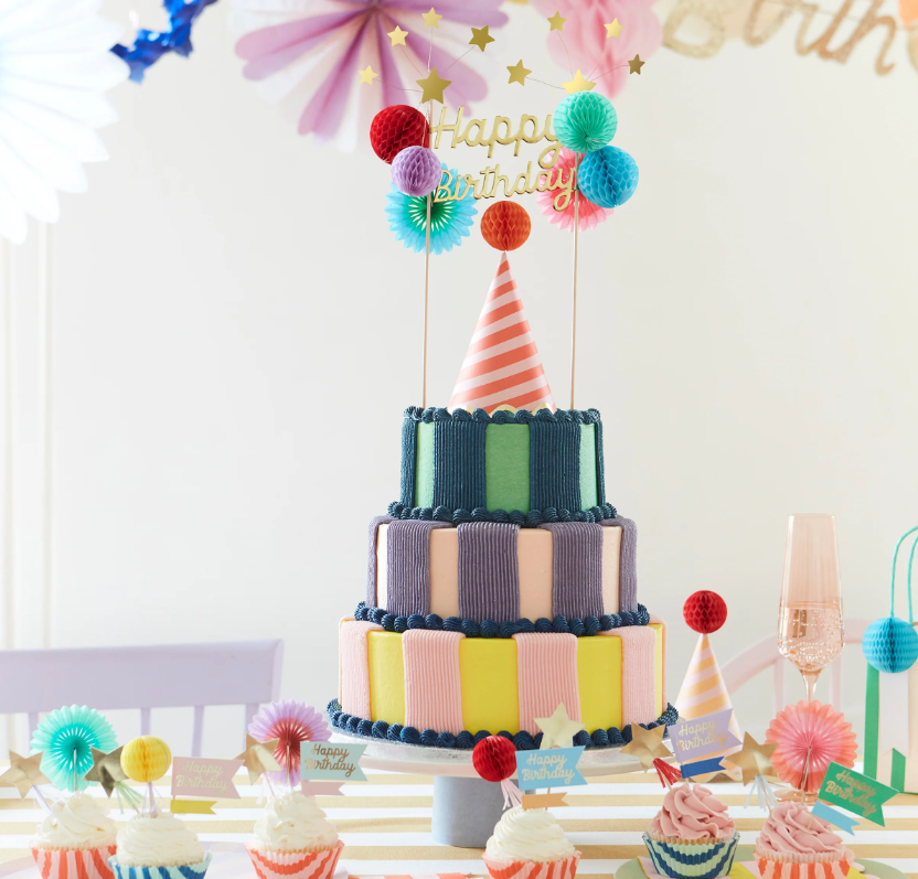 Meri Meri Pasta Süsü // Happy Birthday