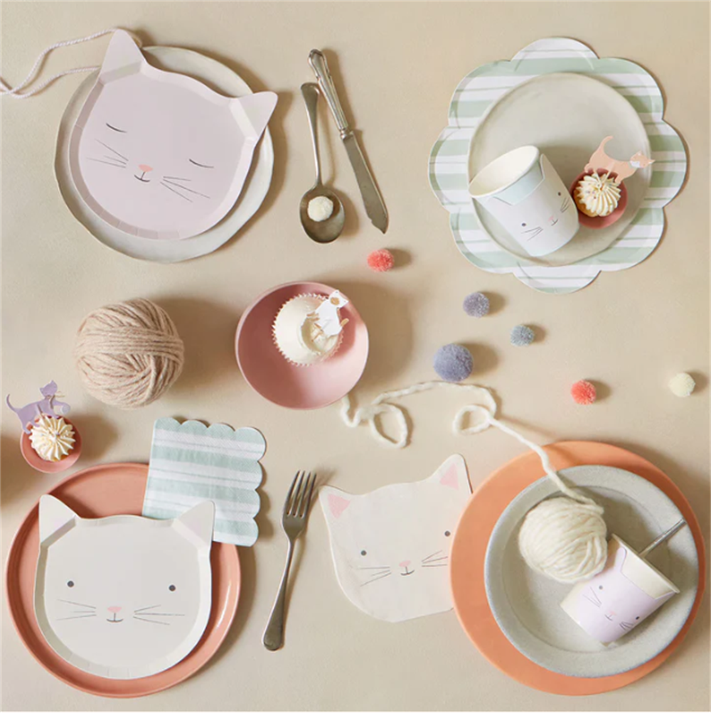 Meri Meri Parti Tabak // Kedi