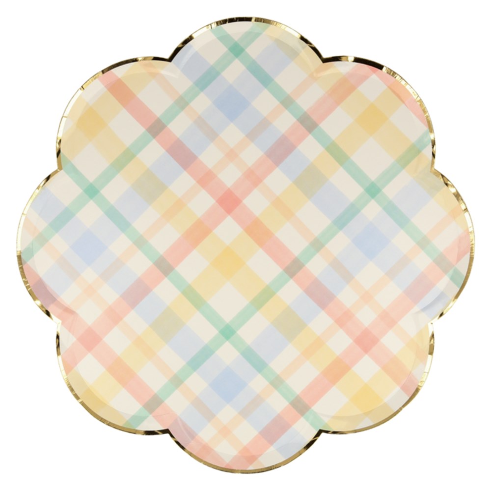 Meri Meri Parti Tabak (L) // Spring Plaid