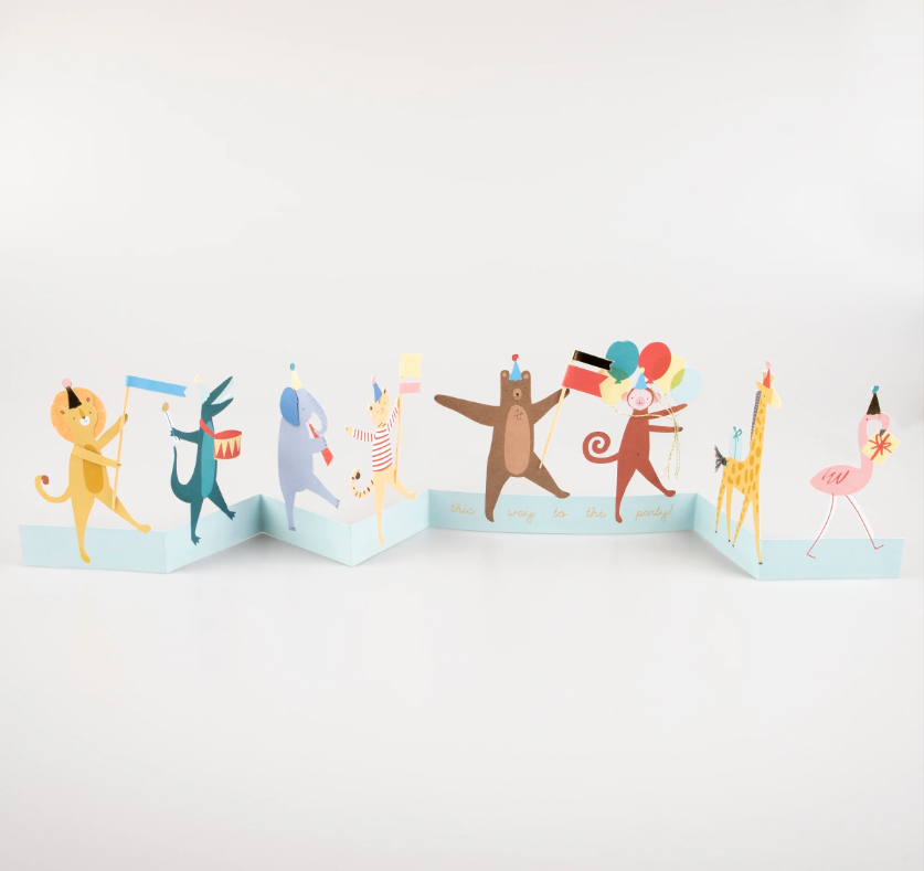 Meri Meri Tebrik Kartı // Animal Parade