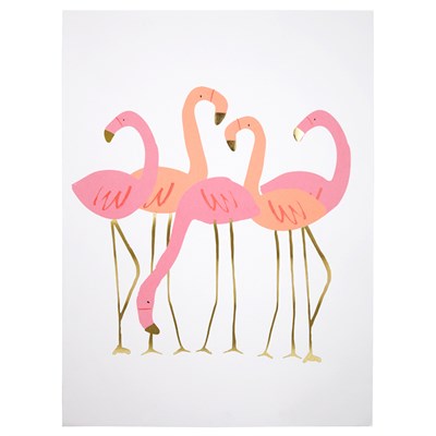 Meri Meri Poster // Flamingo