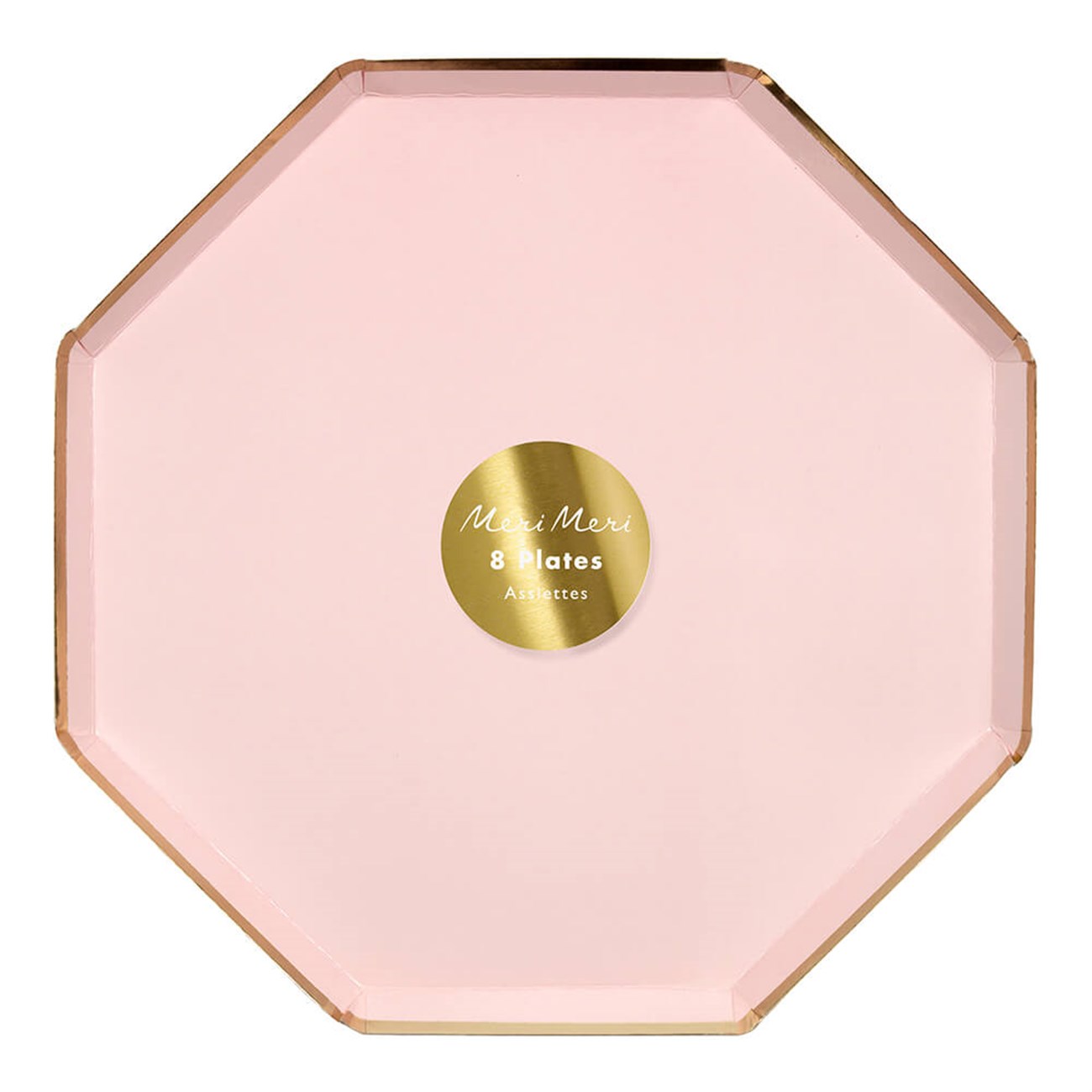 Meri Meri Parti Tabak (L) // Toz Pembe