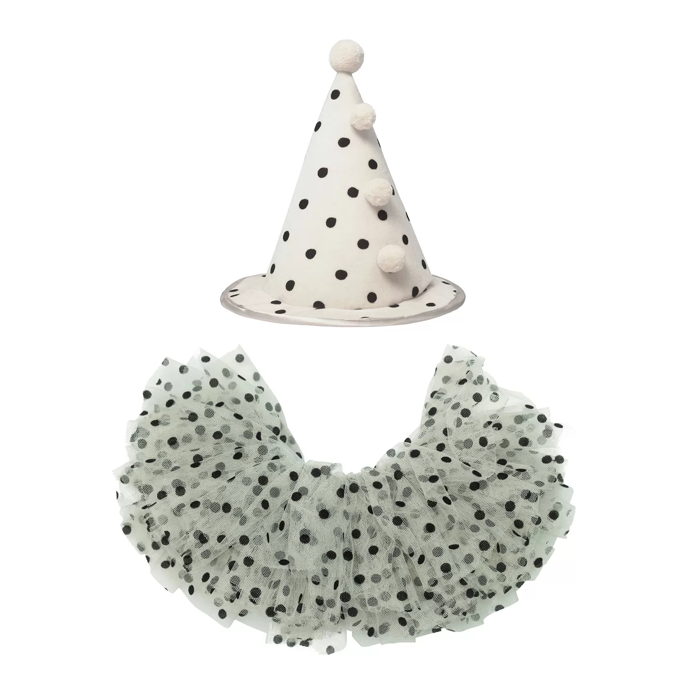 Mimi & Lula Clown Şapka ve Pelerin Seti