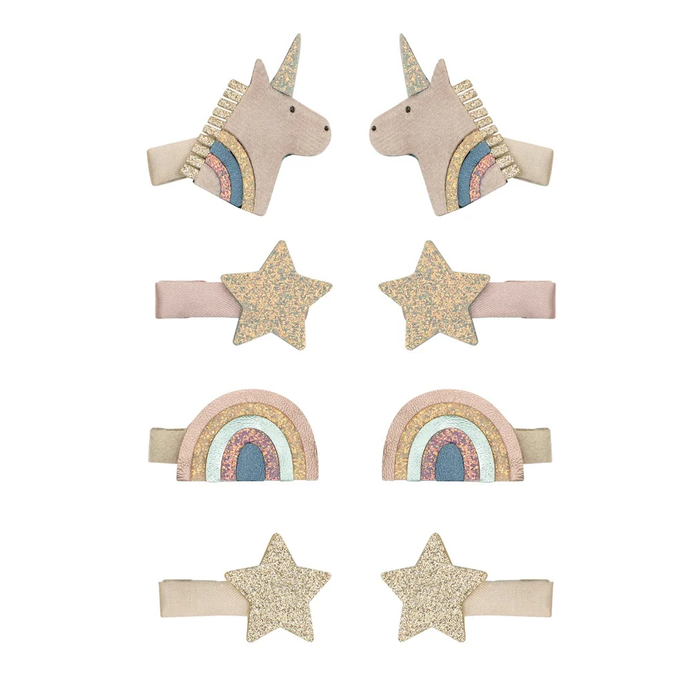Mimi & Lula Mini Sa&ccedil; Toka Set (8 Adet) // Celeste Unicorn