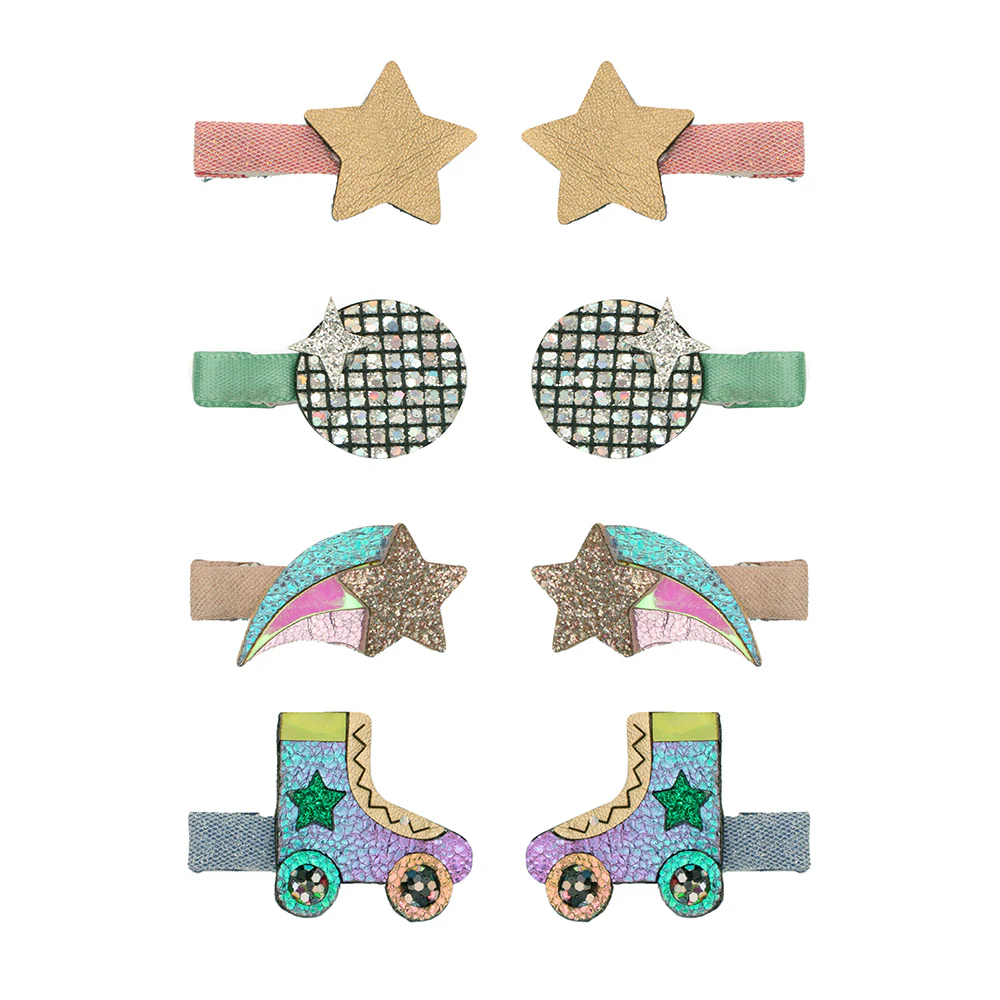 Mimi & Lula Mini Saç Toka Set (8 Adet) // Disco Diva