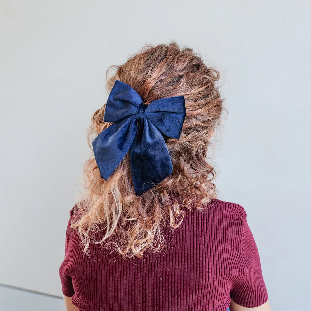Mimi & Lula Sa&ccedil; Toka Set (2 Adet) // Stripe Agnes Bow