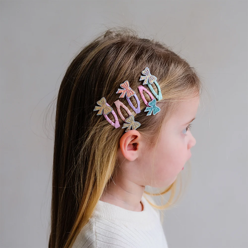 Mimi & Lula Sa&ccedil; Toka Set (5 Adet) // Sparkle Bow Mini
