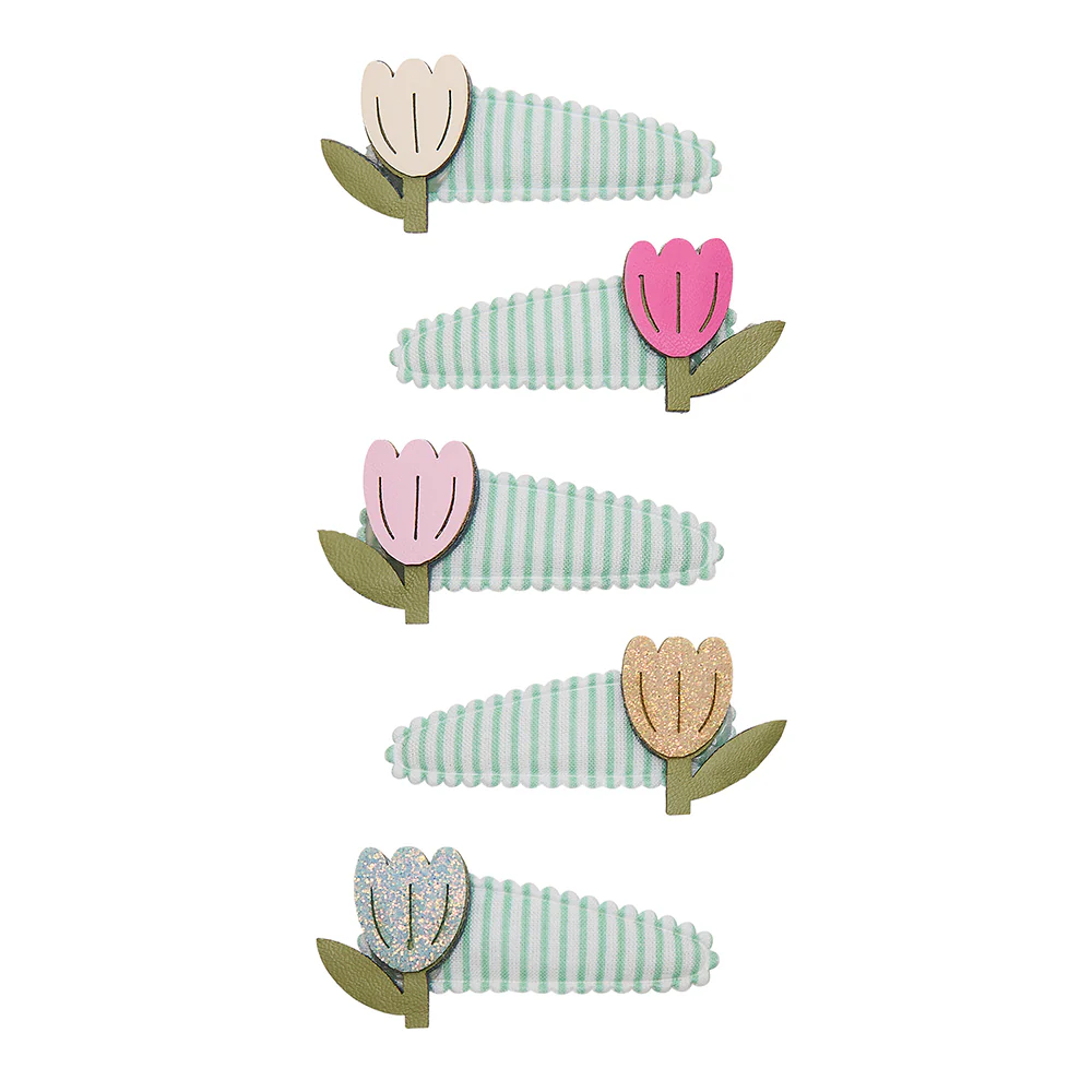 Mimi & Lula Sa&ccedil; Toka Set (5 Adet) // Tulip Stripe Mini