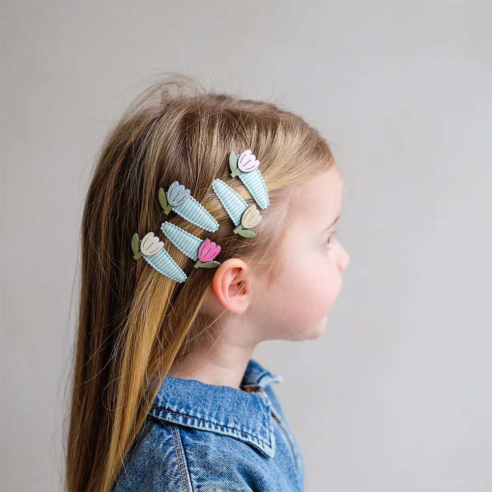 Mimi & Lula Sa&ccedil; Toka Set (5 Adet) // Tulip Stripe Mini