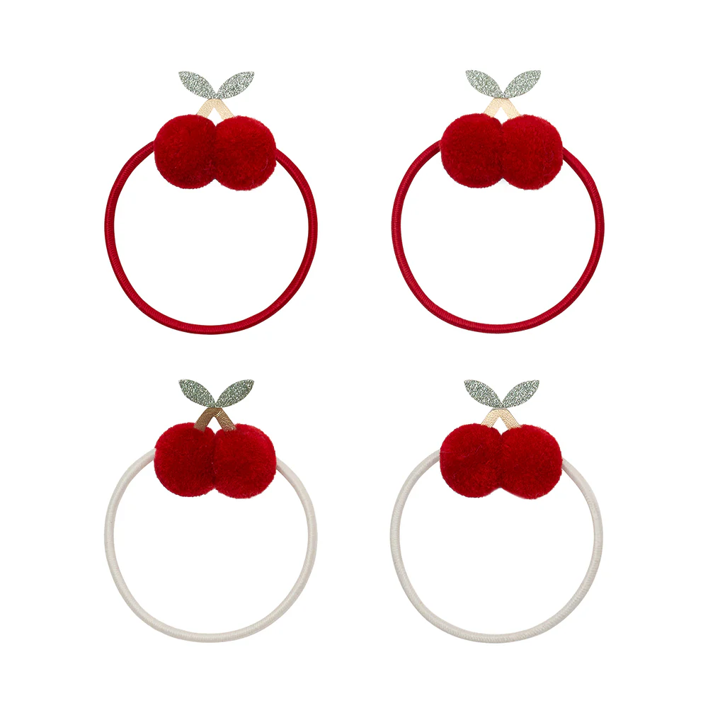 Mimi & Lula Lastik Toka Set (4 Adet) // Pom Pom Cherries