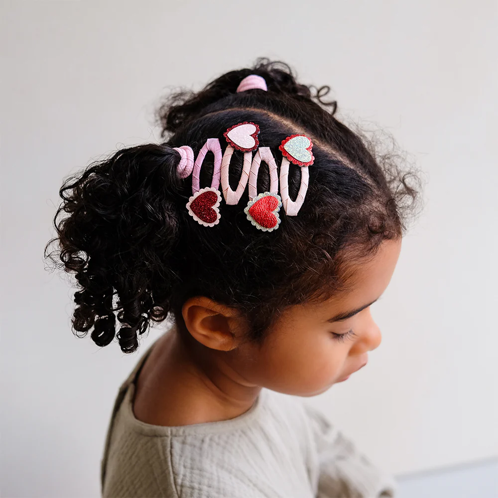 Mimi & Lula Sa&ccedil; Toka Set (4 Adet) // Scalloped Heart