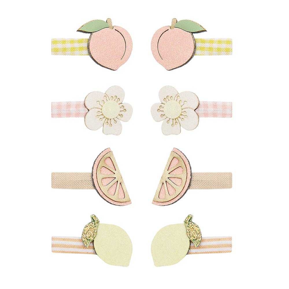 Mimi & Lula Sa&ccedil; Toka Set (8 Adet) // Peachy Citrus Mini