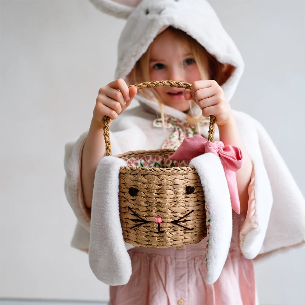 Mimi & Lula Easter Bunny Basket Hasır &Ccedil;anta
