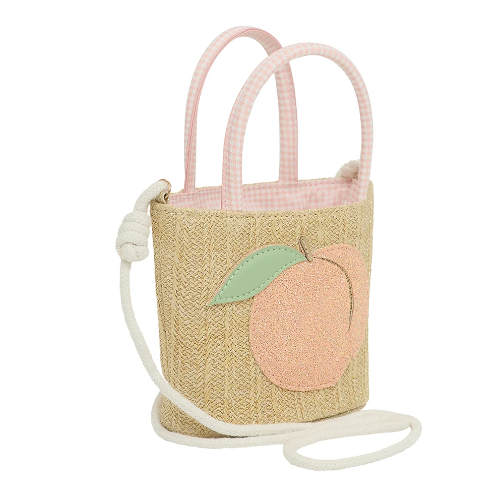 Mimi & Lula Peach Basket &Ccedil;anta