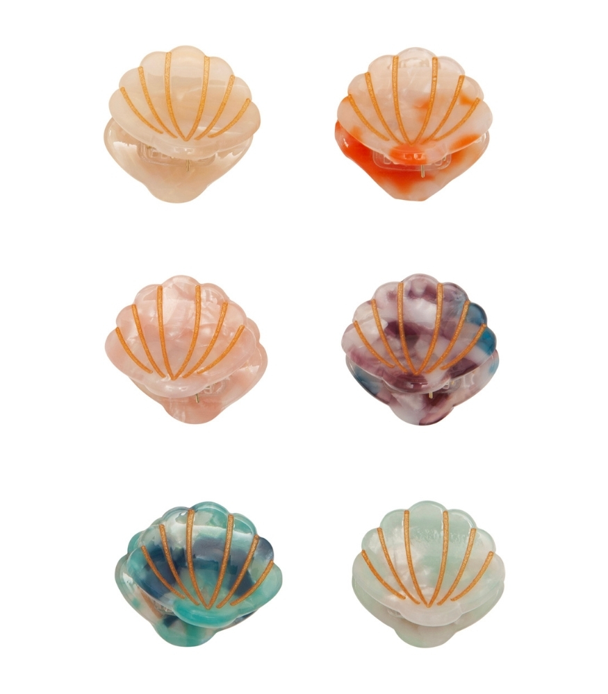 Mimi & Lula Mini Saç Toka Set (6 Adet) // Shell