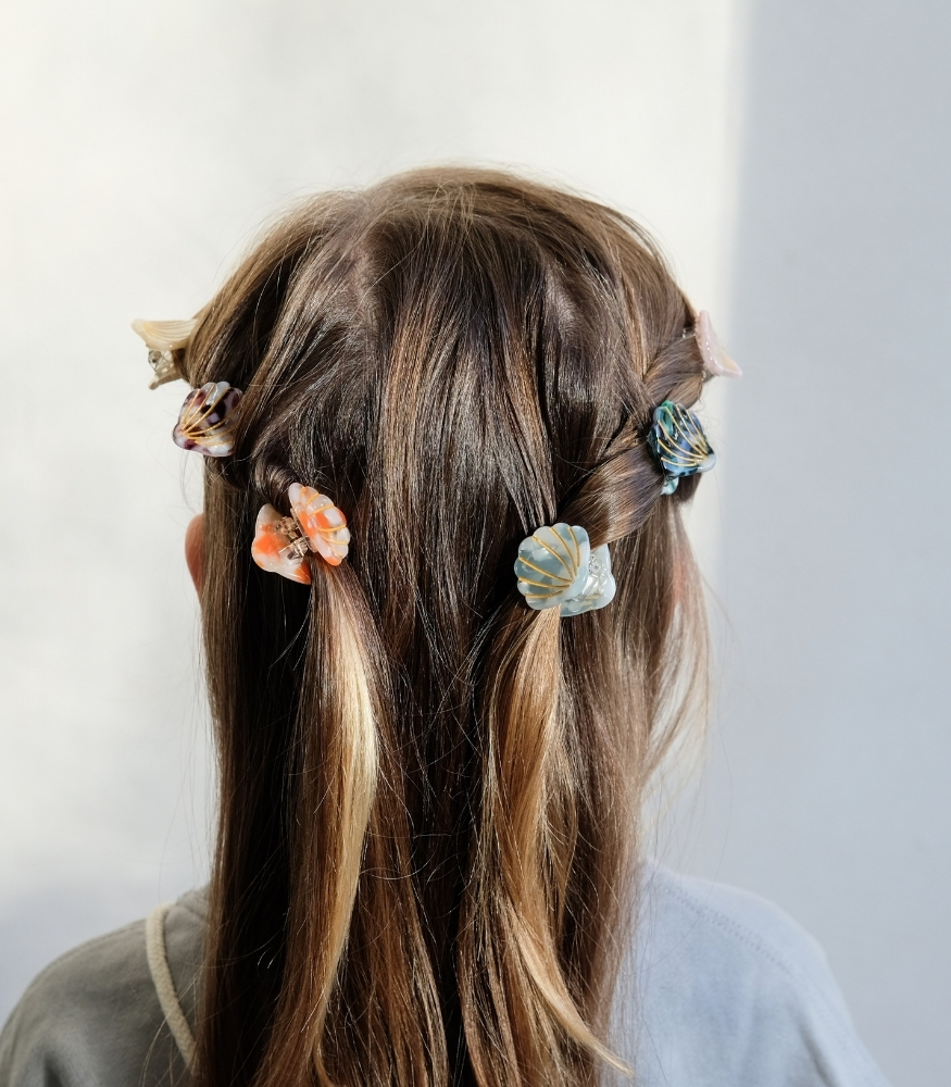 Mimi & Lula Mini Saç Toka Set (6 Adet) // Shell