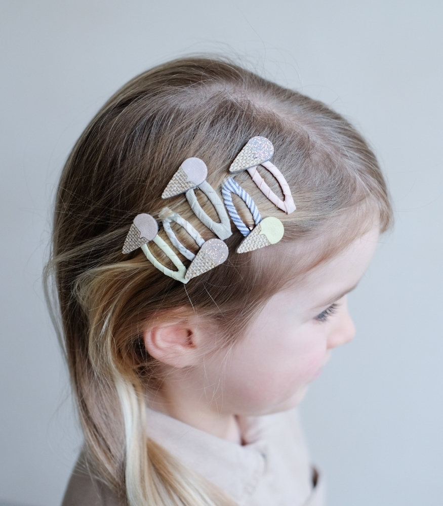 Mimi & Lula Mini Saç Toka Set (5 Adet) // Ice Cream