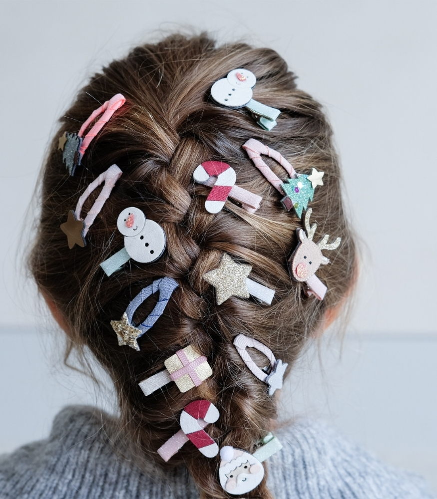 Mimi & Lula Mini Saç Toka Set (8 Adet) // Reindeer