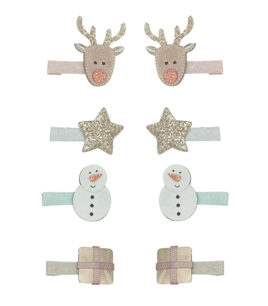 Mimi & Lula Mini Saç Toka Set (8 Adet) // Reindeer