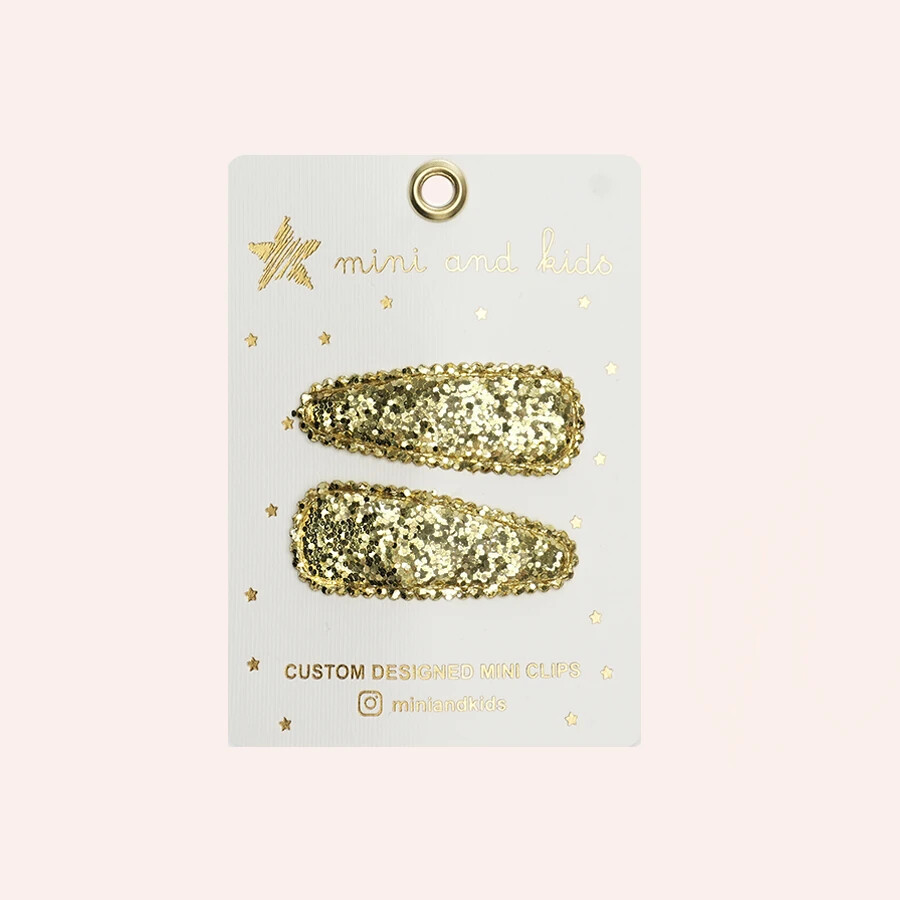 Mini & Kids Mini Klips Toka // Glitter Gold