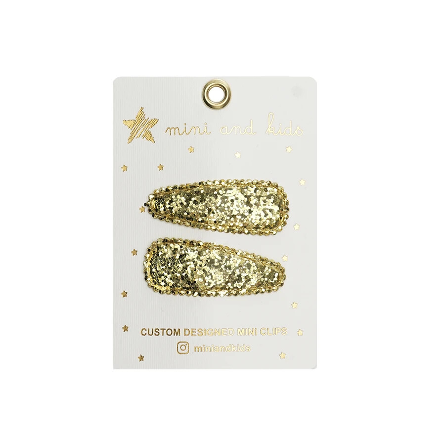 Mini & Kids Mini Klips Toka // Glitter Gold