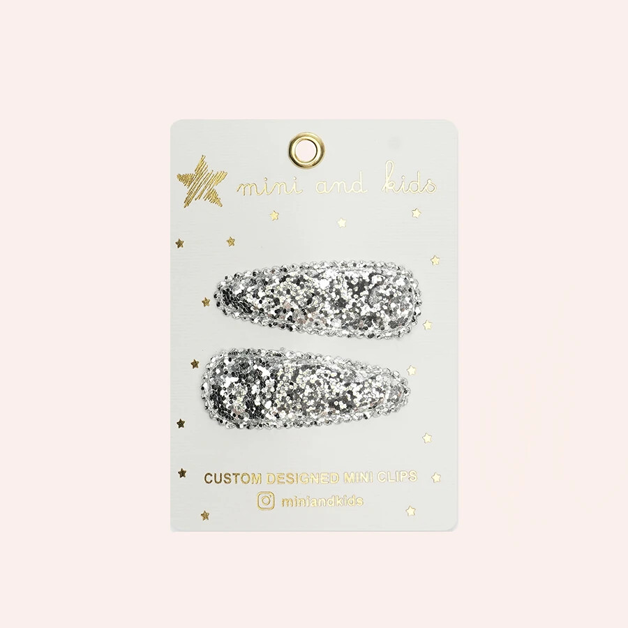 Mini & Kids Mini Klips Toka // Glitter Silver