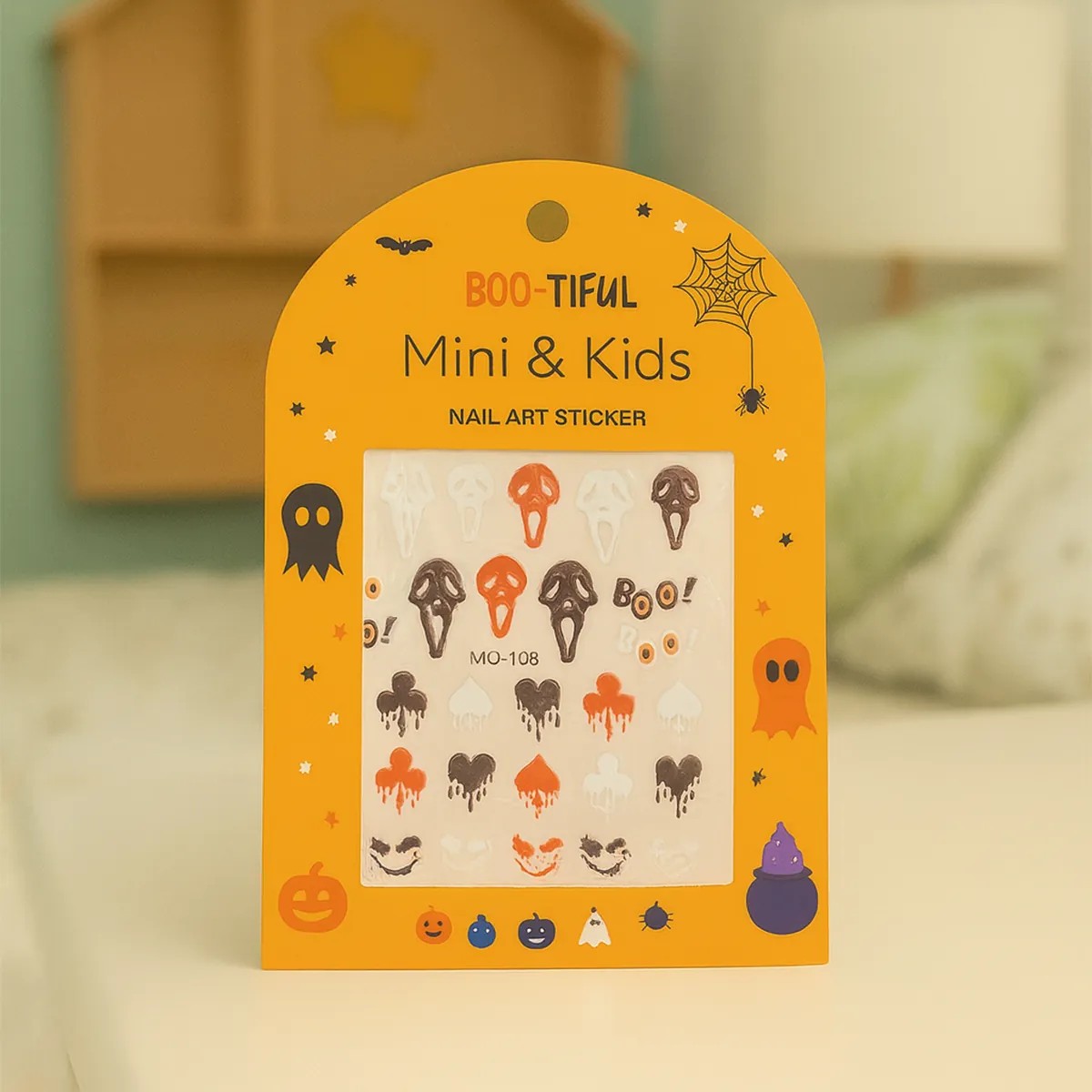 Mini & Kids Nail Sticker Halloween // Boo