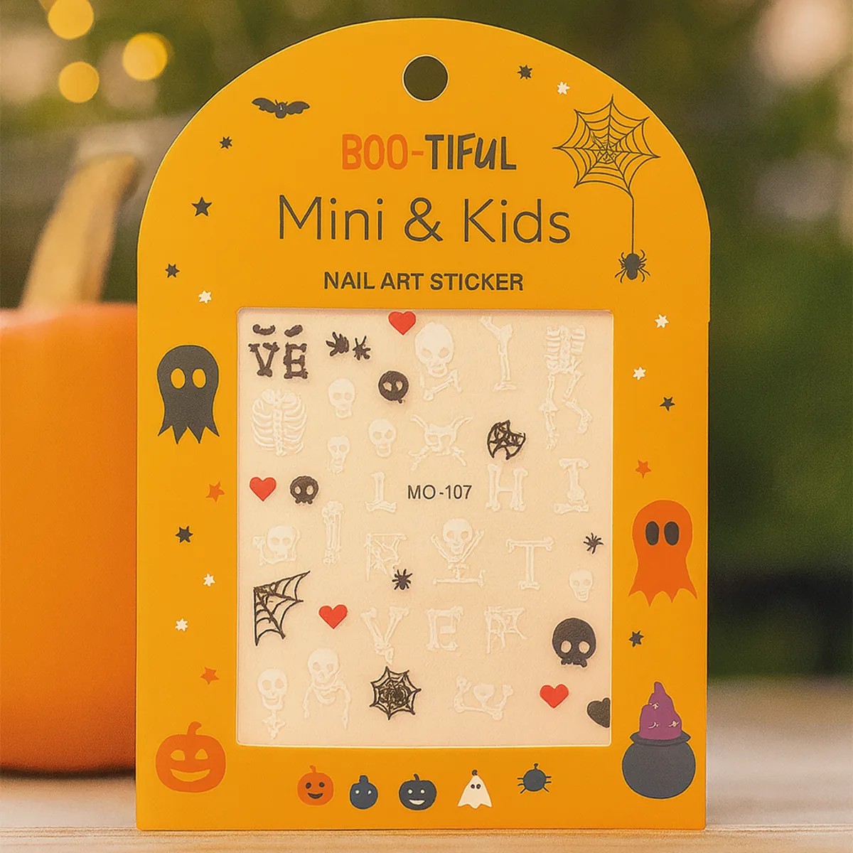 Mini & Kids Nail Sticker Halloween // Skeleton