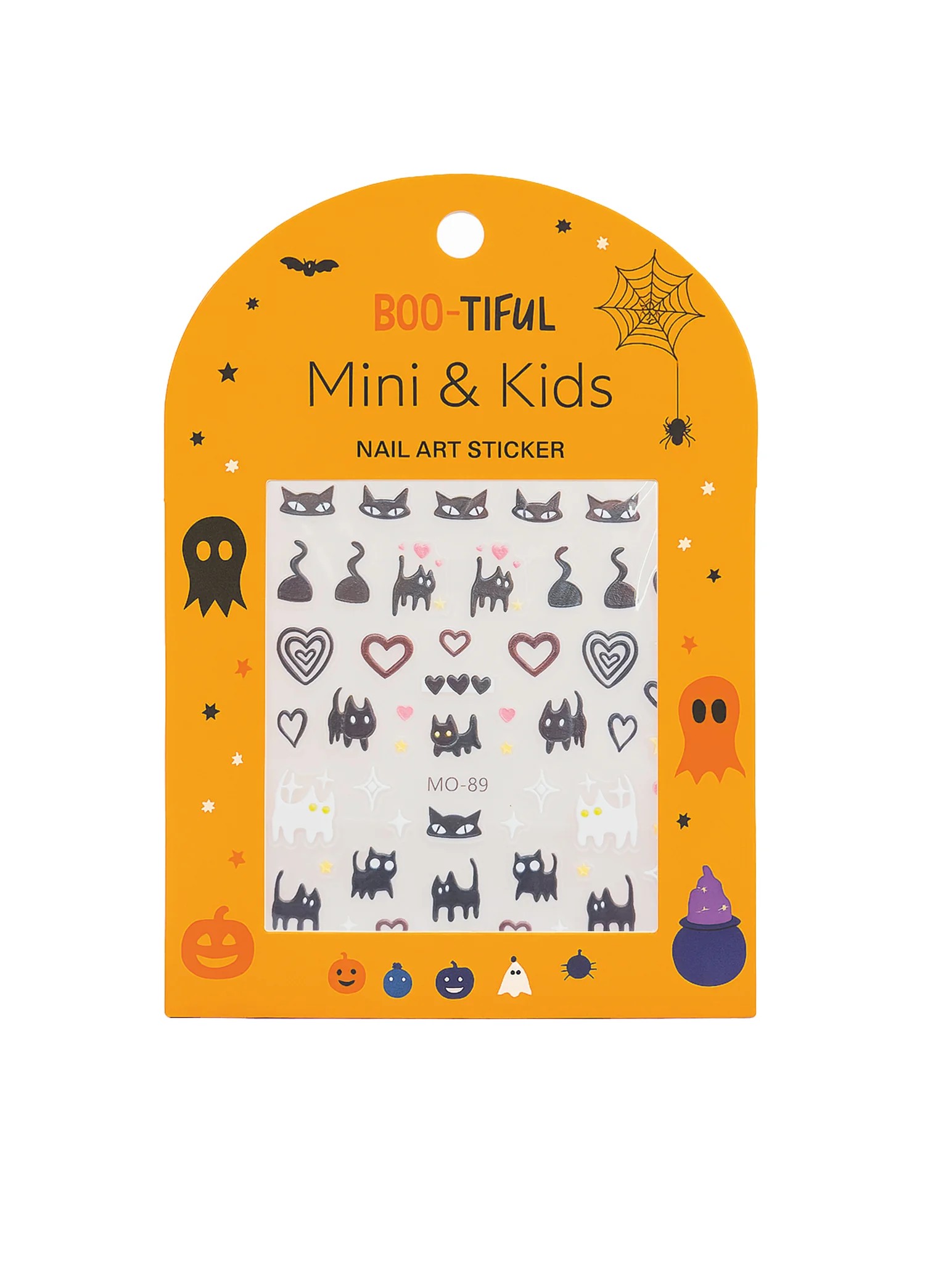 Mini & Kids Nail Sticker Halloween // Black Cat