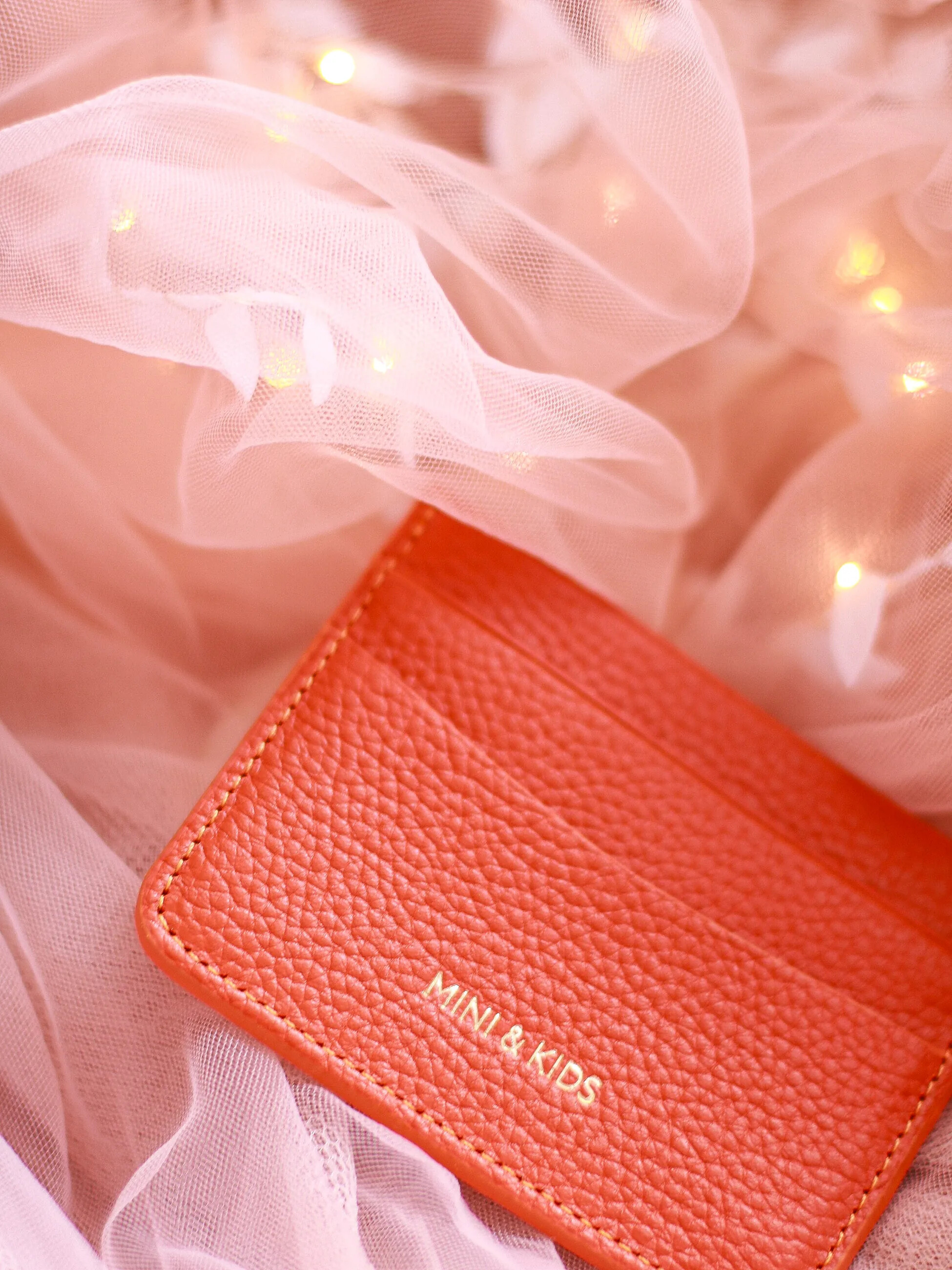 Mini & Kids Mini Deri Kartlık // Turuncu