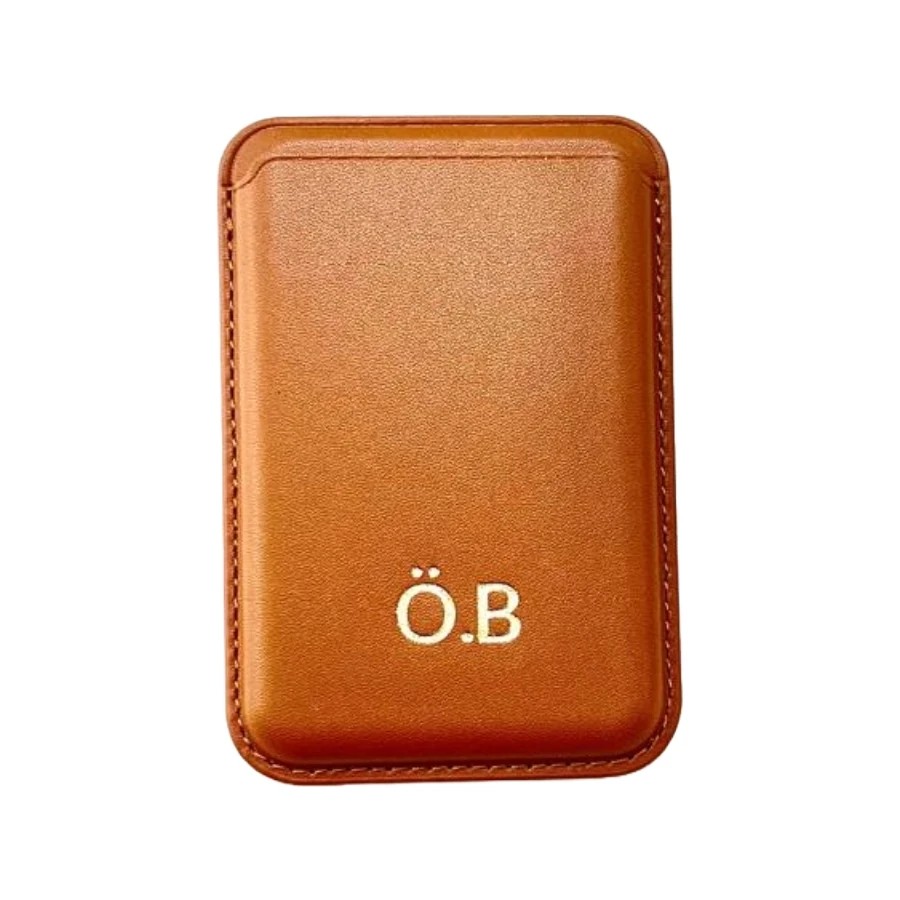 Mini & Kids MagSafe Deri Kartlık // Kahverengi