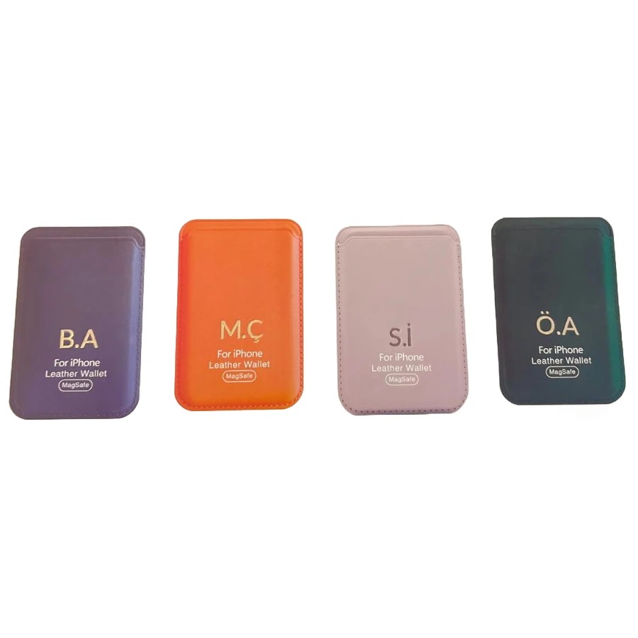 Mini & Kids MagSafe Deri Kartlık // Kahverengi