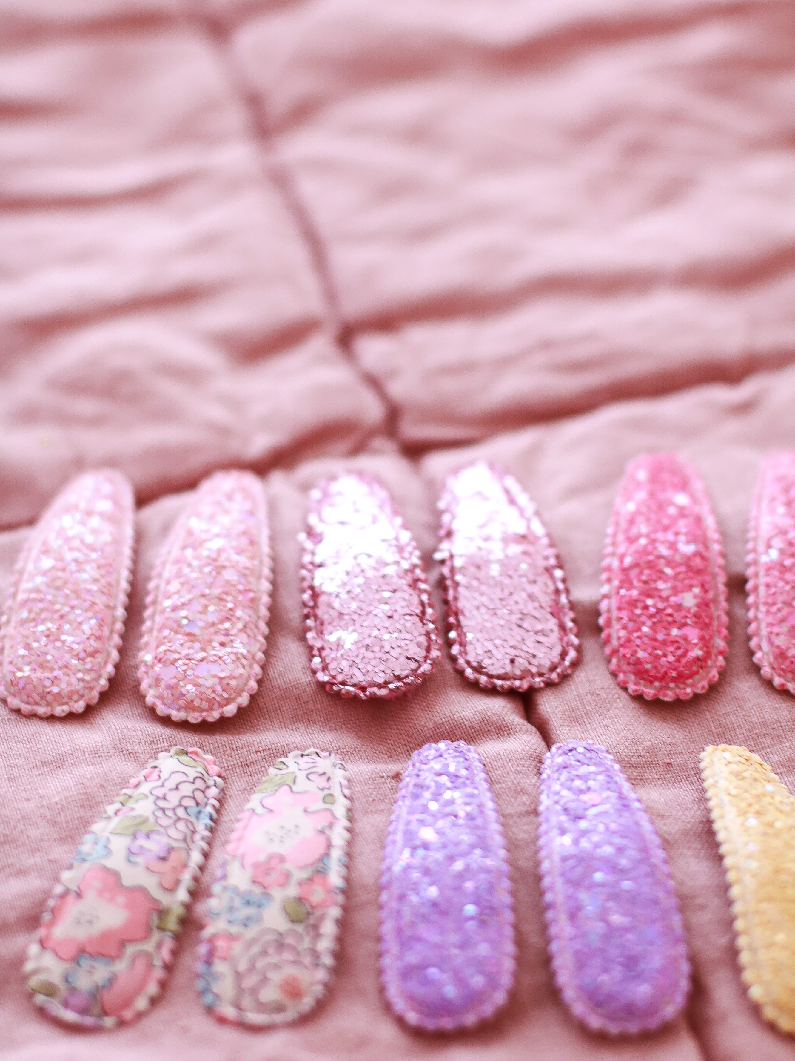 Mini & Kids Mini Klips Toka // Glitter Rose