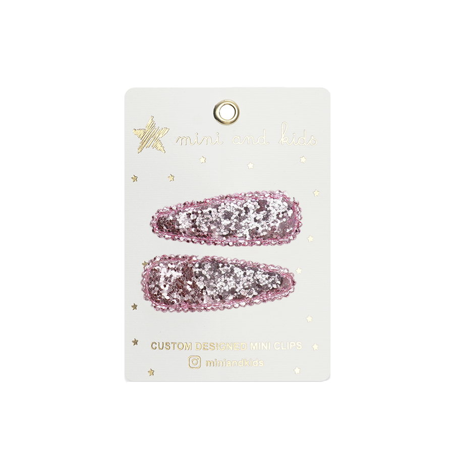 Mini & Kids Mini Klips Toka // Glitter Rose