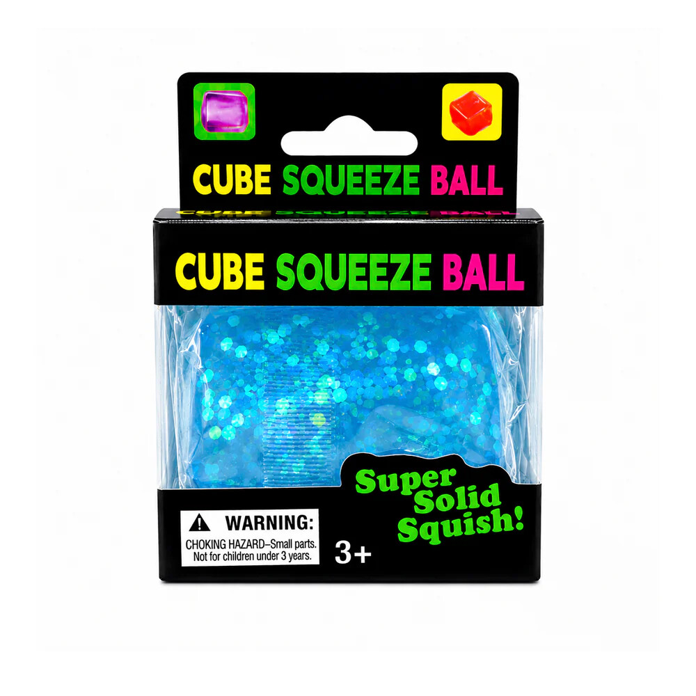 Mini Playlab Cube Squeeze Simli Squishy // Mavi