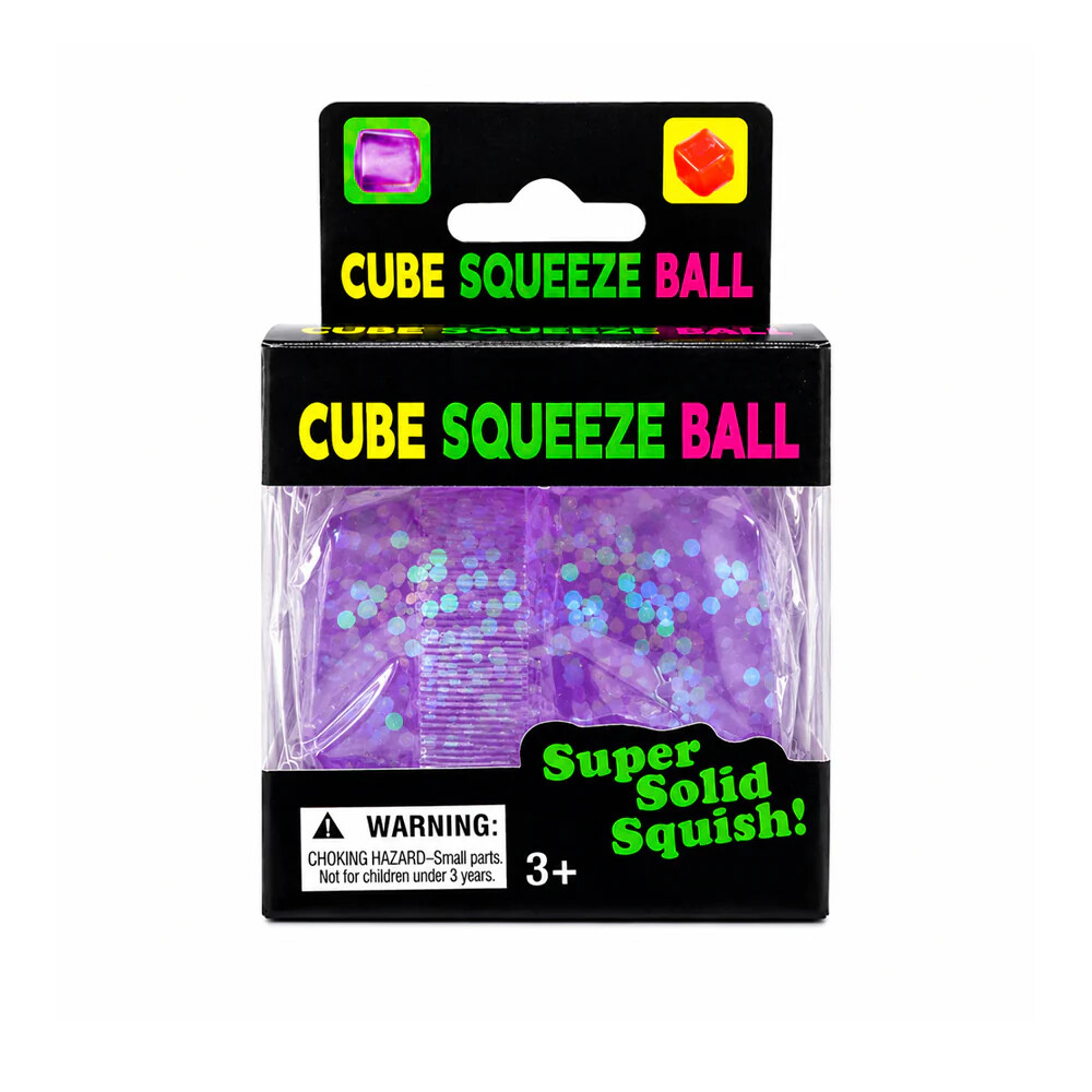 Mini Playlab Cube Squeeze Simli Squishy // Mor