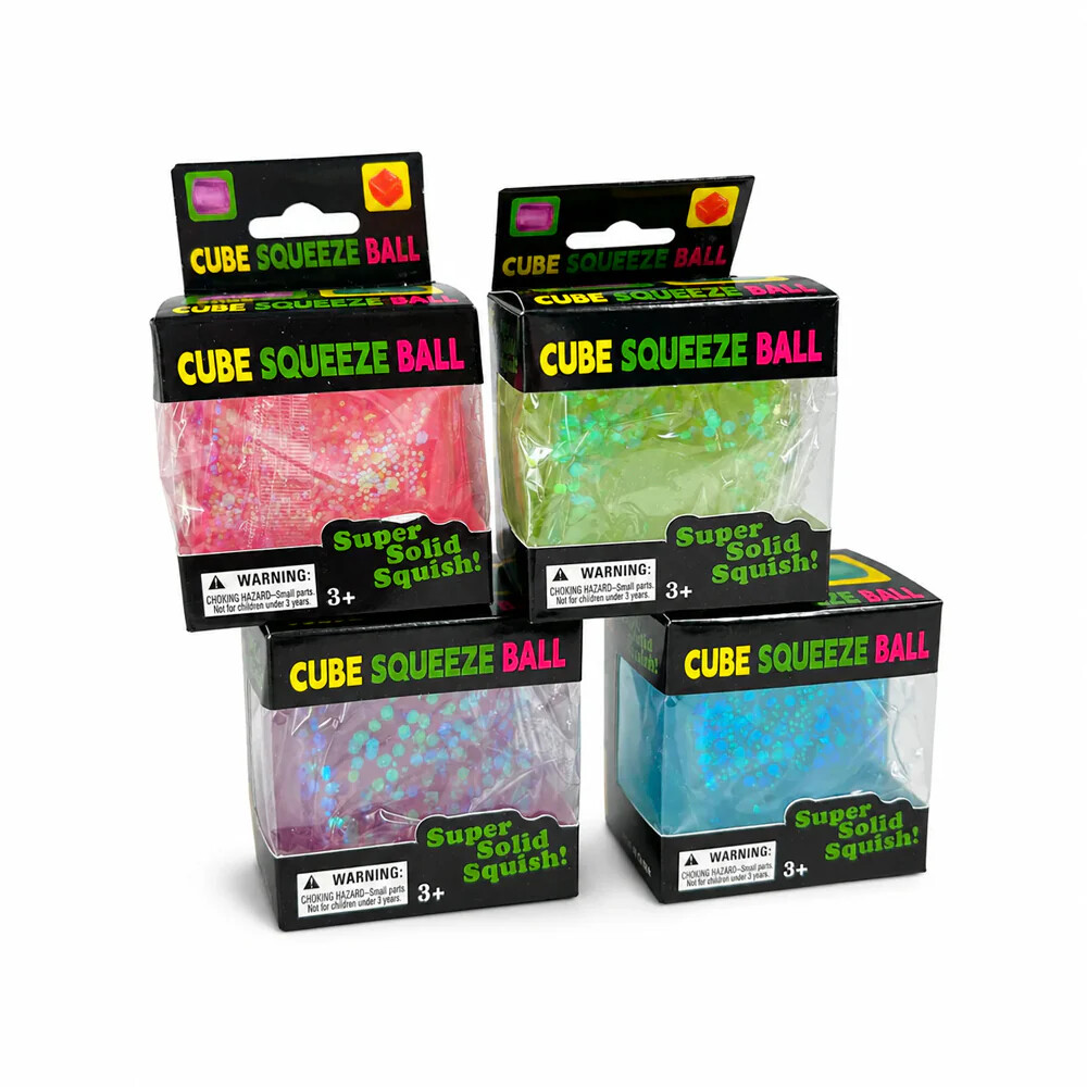 Mini Playlab Cube Squeeze Simli Squishy // Mor