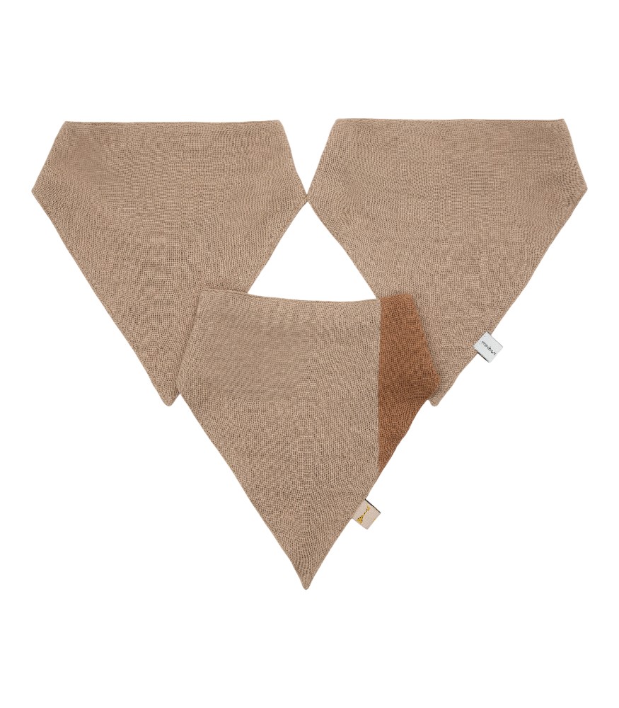 Miniboni M&uuml;slin Fular Set // Beige