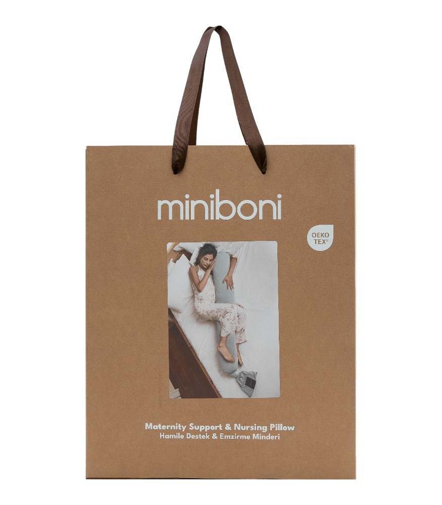 Miniboni Hamile Destek & Emzirme Minderi // Stone