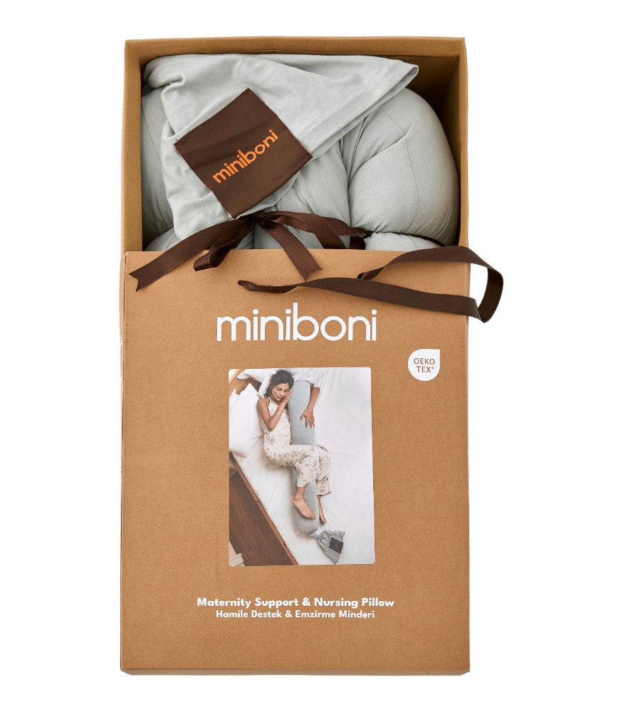 Miniboni Hamile Destek & Emzirme Minderi // Mint