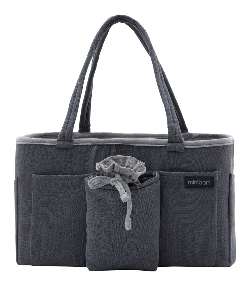 Miniboni Anne Bebek Bakım Organizat&ouml;r &Ccedil;anta // Grey