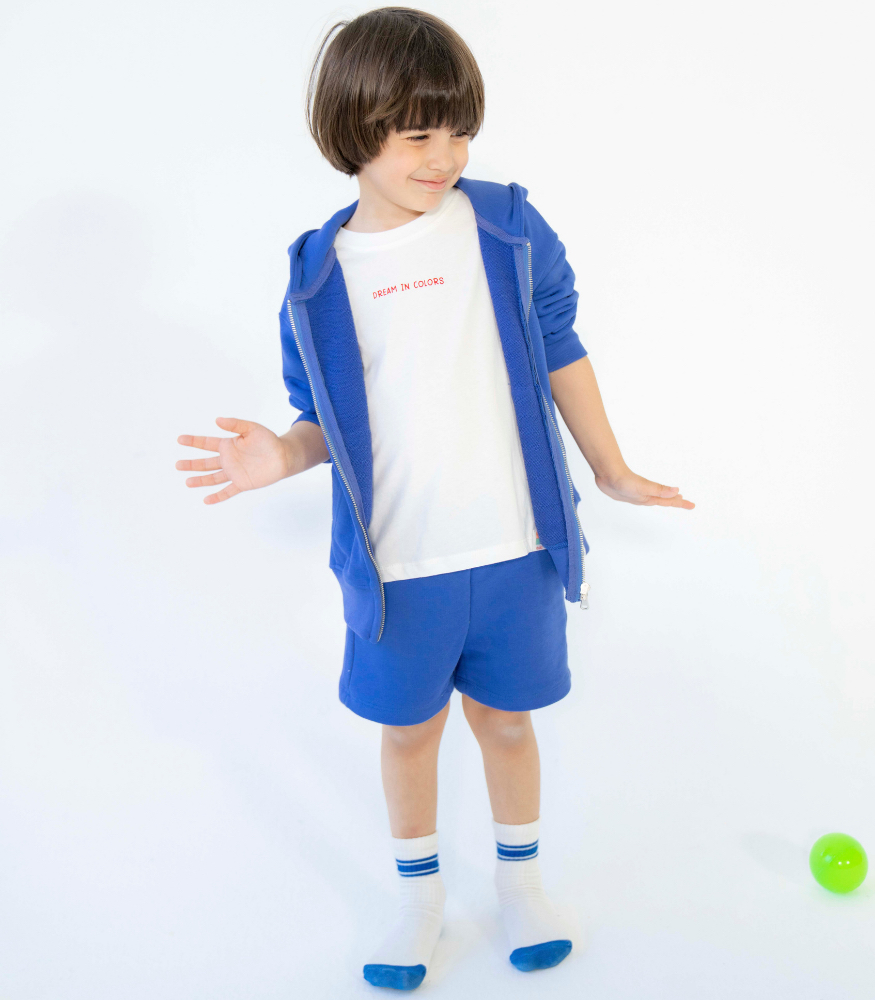 Miniliq Renkli Çocuk Şort // Lapis Blue