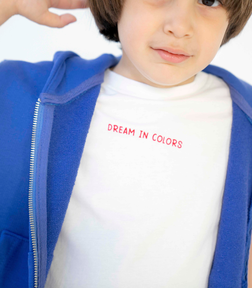 Miniliq Fermuarlı Kapüşonlu Eşofman Üstü // Lapis Blue