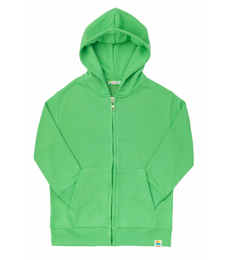 Miniliq Fermuarlı Kapüşonlu Eşofman Üstü // Pistachio