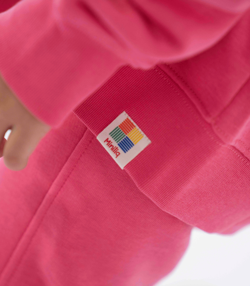 Miniliq Fermuarlı Kapüşonlu Eşofman Üstü // Raspberry