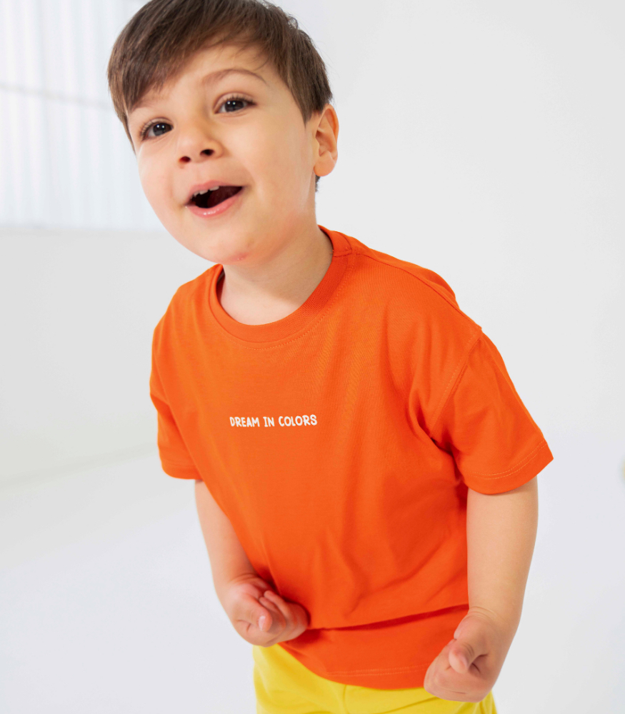 Miniliq Renkli Çocuk Tişört // Pumpkin