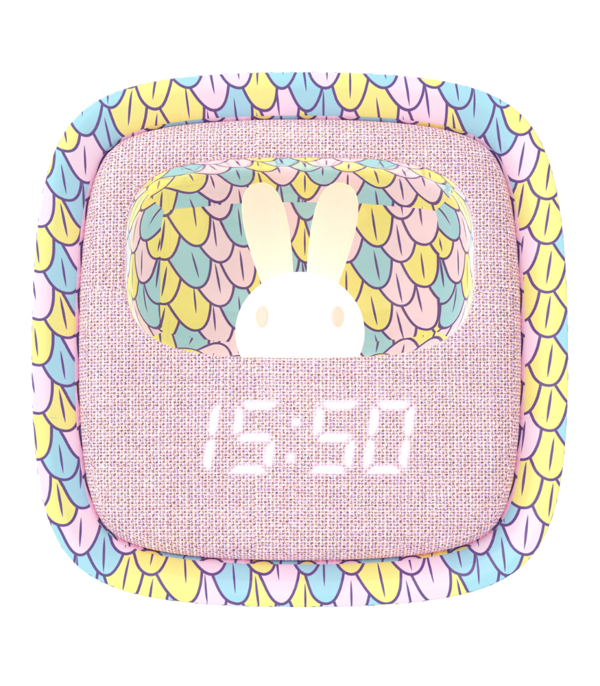 MOB Billy Tavşan Masaüstü Saat ve Gece Lambası // Deniz Kızı