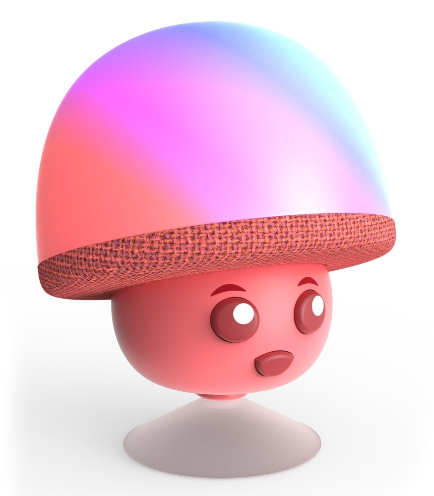 MOB Mega Mush Işıklı Bluetooth Hoparlör // Kırmızı