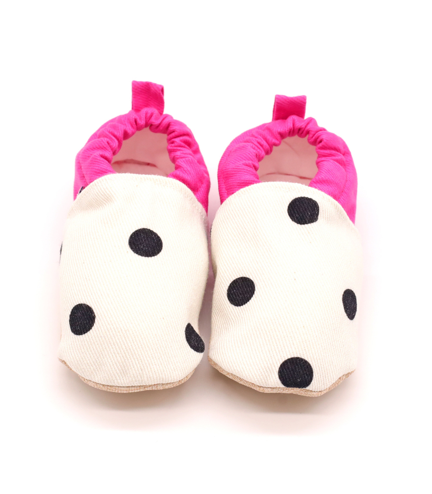 Morgedan Kaydırmaz İlk Adım Patik // Pembe - Puantiye